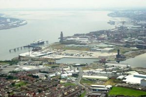 Aeriel view of The Wirral